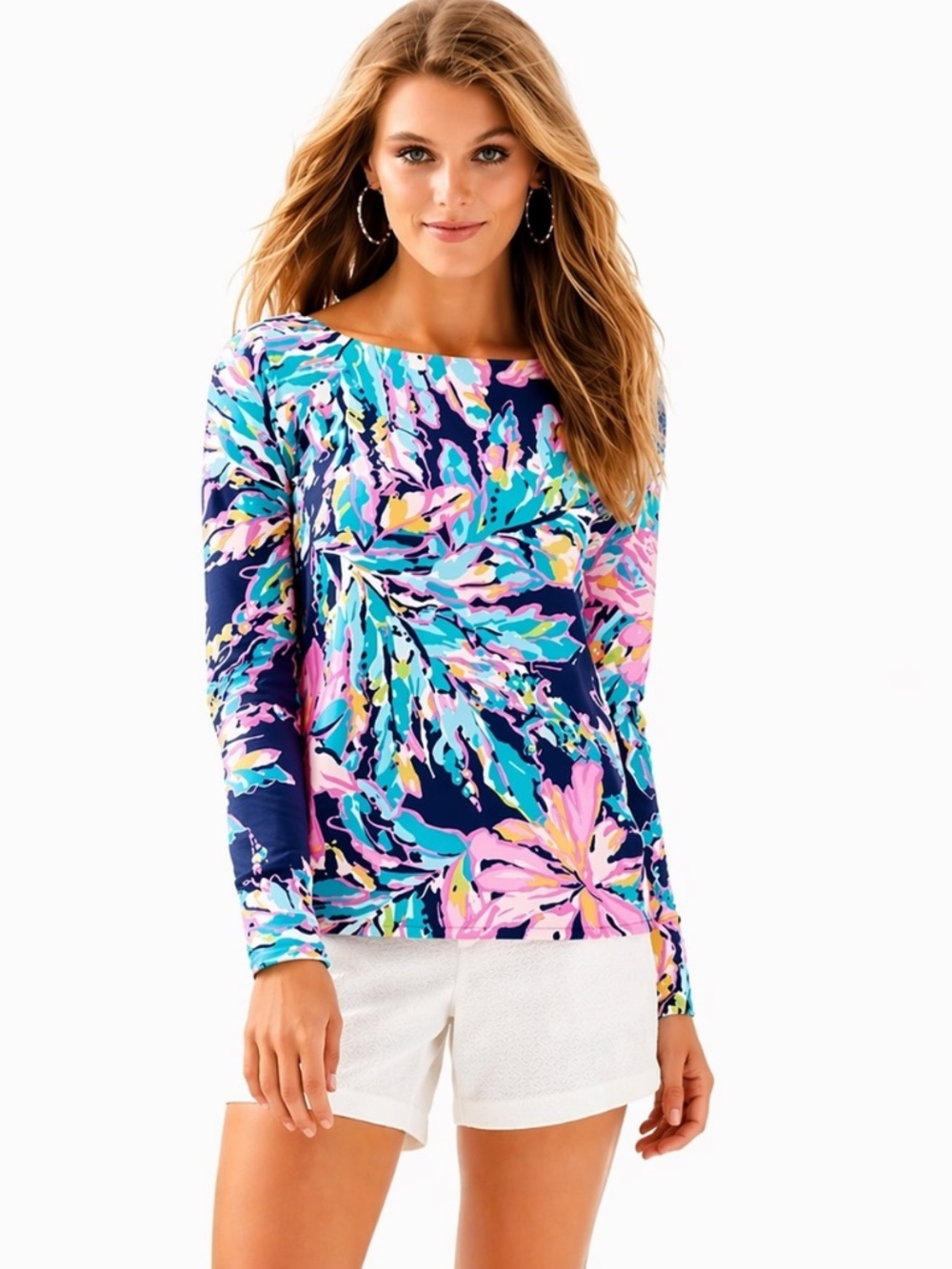 Lilly Pulitzer Tristen Al Fresco Blouse Open Back Multicolor  Women Size S